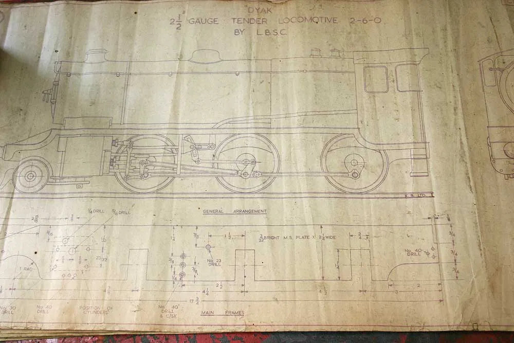 Part-built 2 1/2 inch gauge "Dyak"