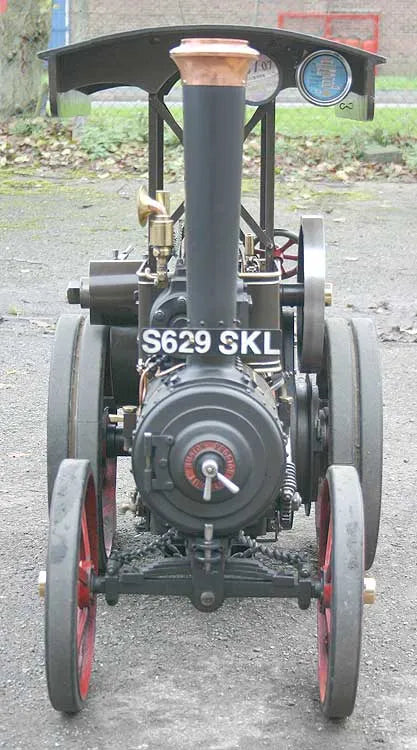 4 inch scale Ruston traction engine with trailer