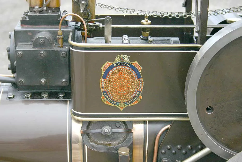 4 inch scale Ruston traction engine with trailer