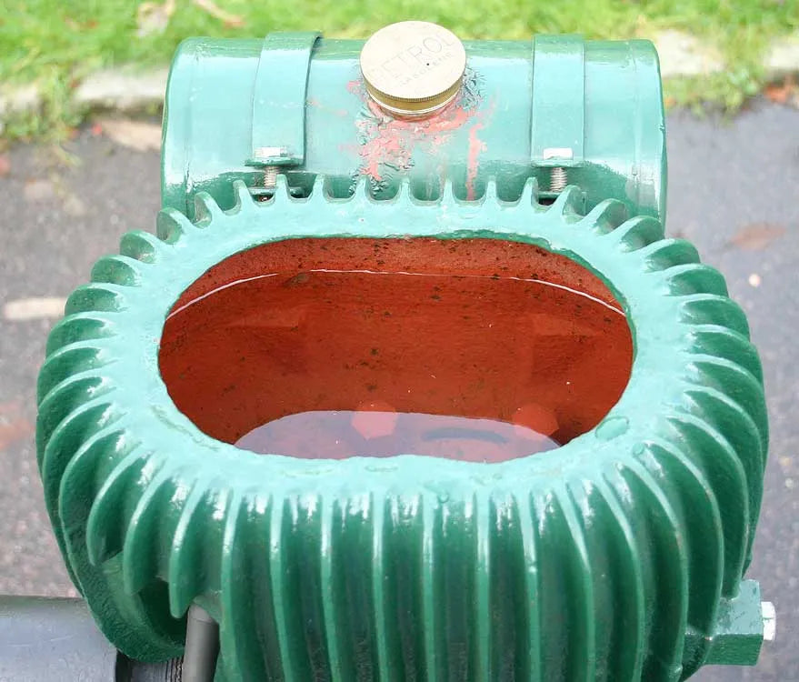 Wolseley 1 1/2 hp hopper cooled engine with Stuart pump
