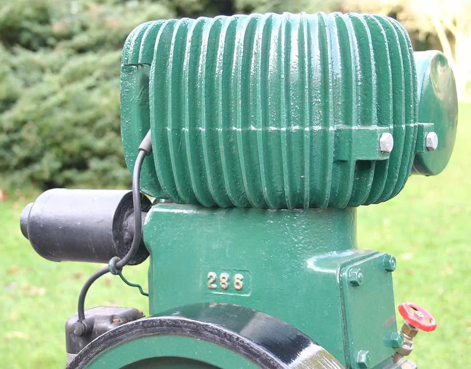 Wolseley 1 1/2 hp hopper cooled engine with Stuart pump