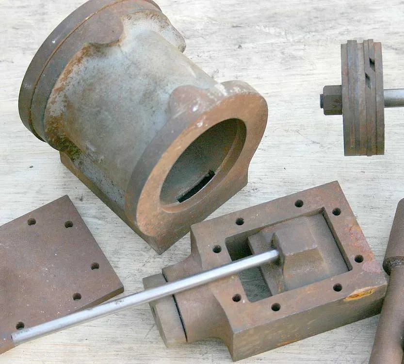 Part-built Westbury Trojan engine