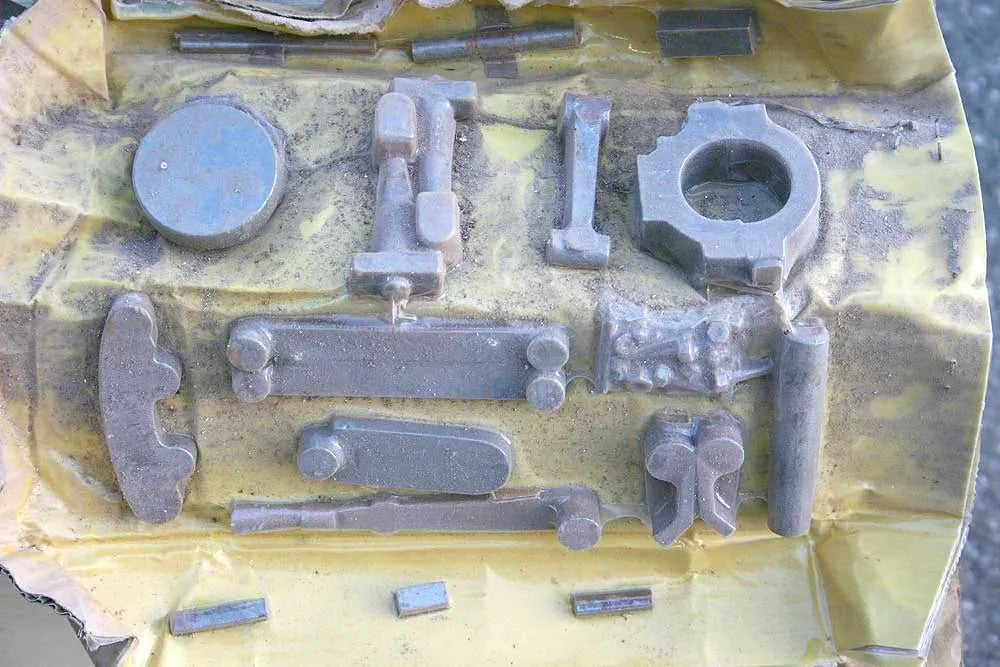 Part-built Westbury Trojan engine
