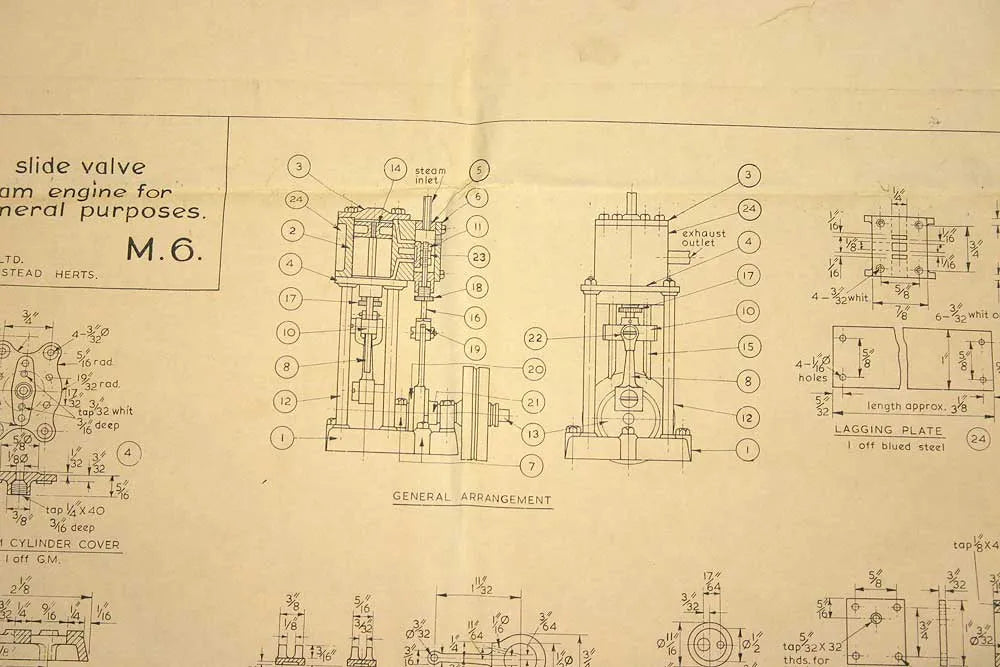 Part-built Westbury Trojan engine