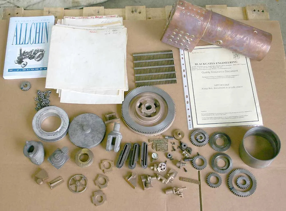 Allchin boiler and part set castings
