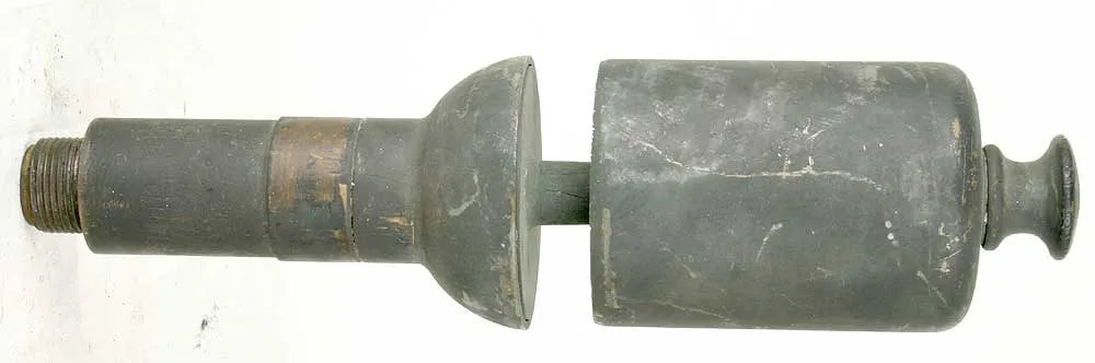 Large whistle on iron pipe, black