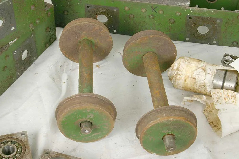 Dismantled driving car