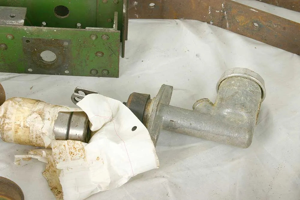 Dismantled driving car