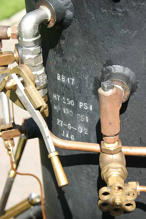 7 1/4 inch gauge vertical boiler 0-4-0