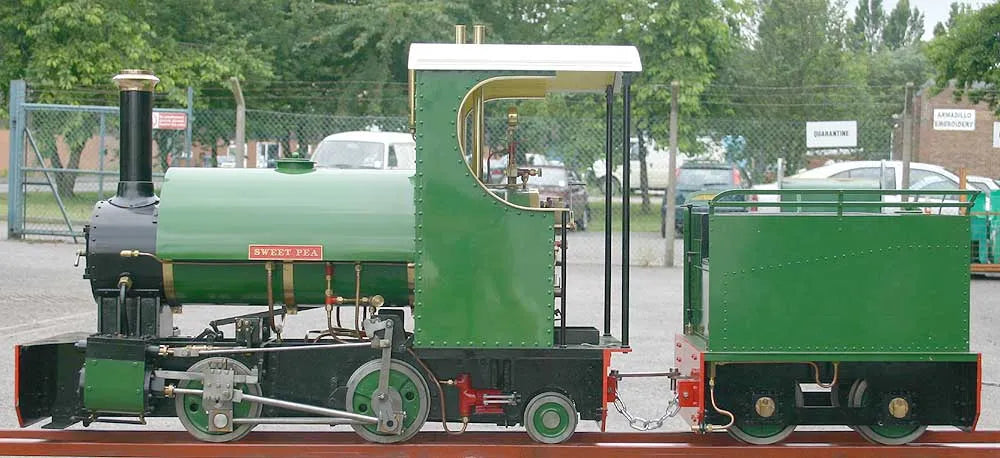 5 inch gauge "Sweet Pea" with tender