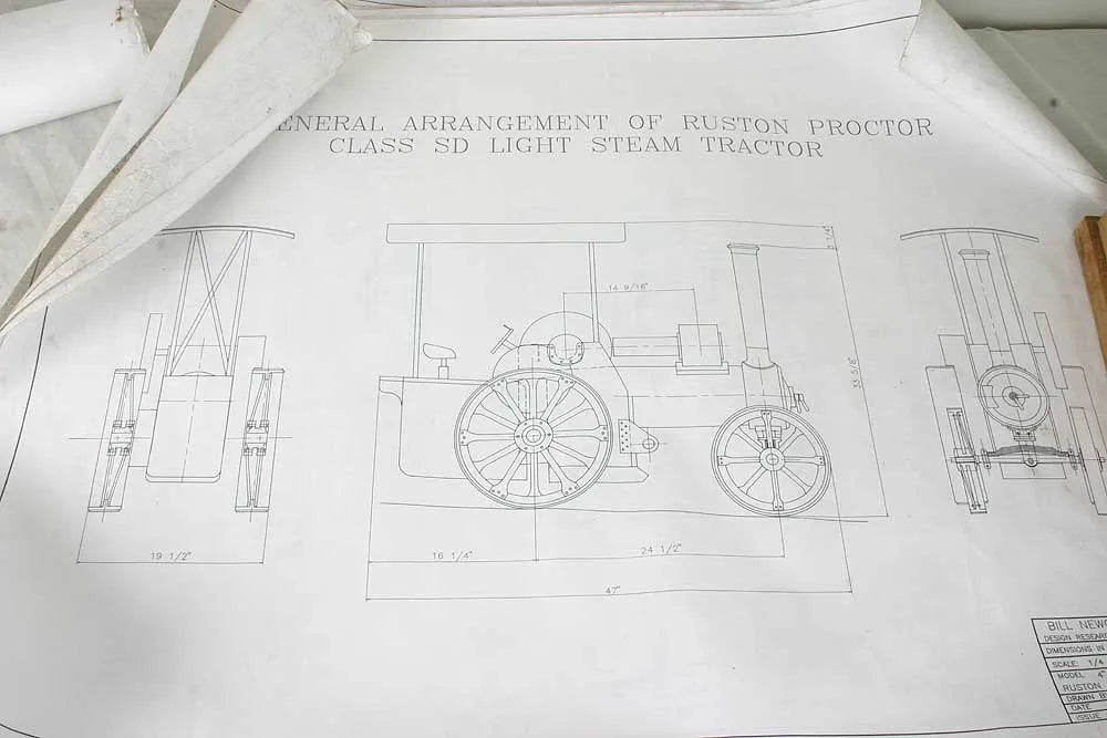 4 inch scale Ruston tractor boiler and parts