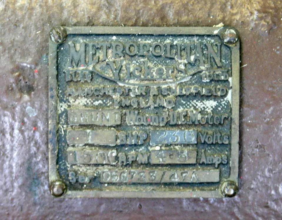 240 volt motor and switchgear