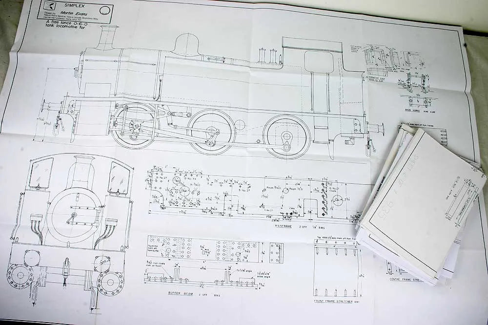 5 inch gauge Simplex chassis and parts