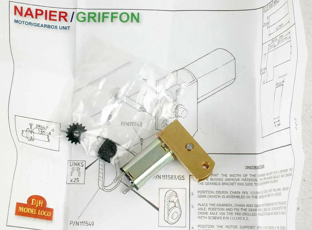 DJH Napier motor-gearbox unit