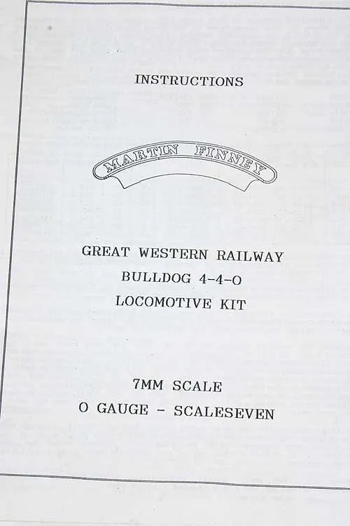 7mm GWR Bulldog kit