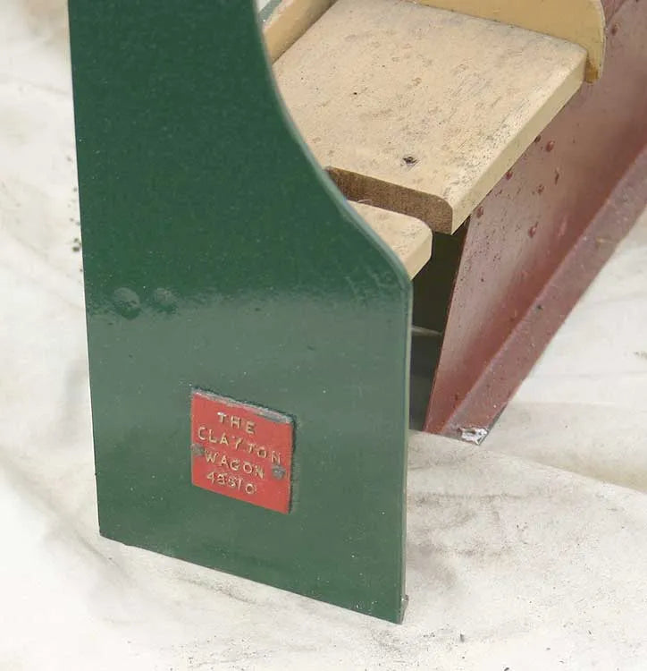 Dismantled 2 inch scale Clayton wagon