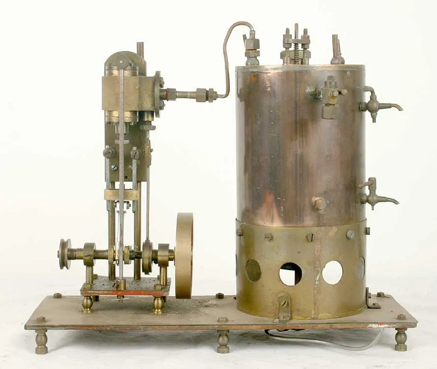 Model vertical engine with boiler