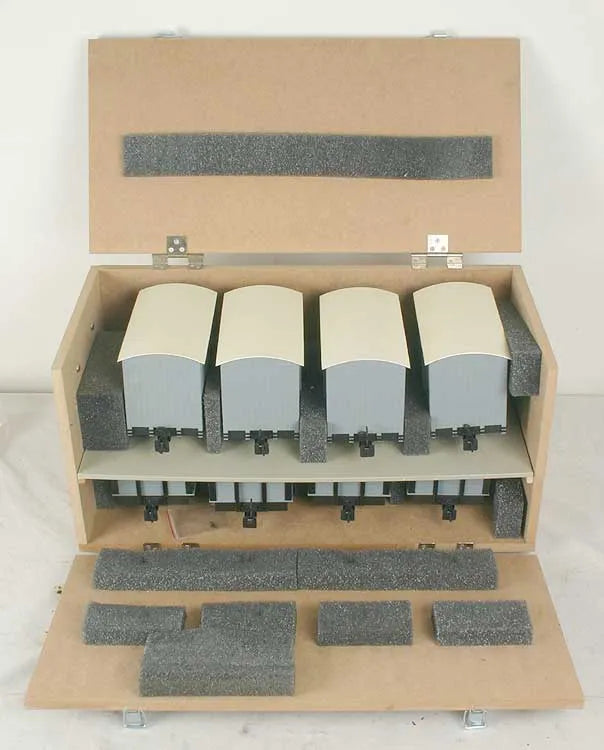 Four box cars and four wagons 45mm gauge