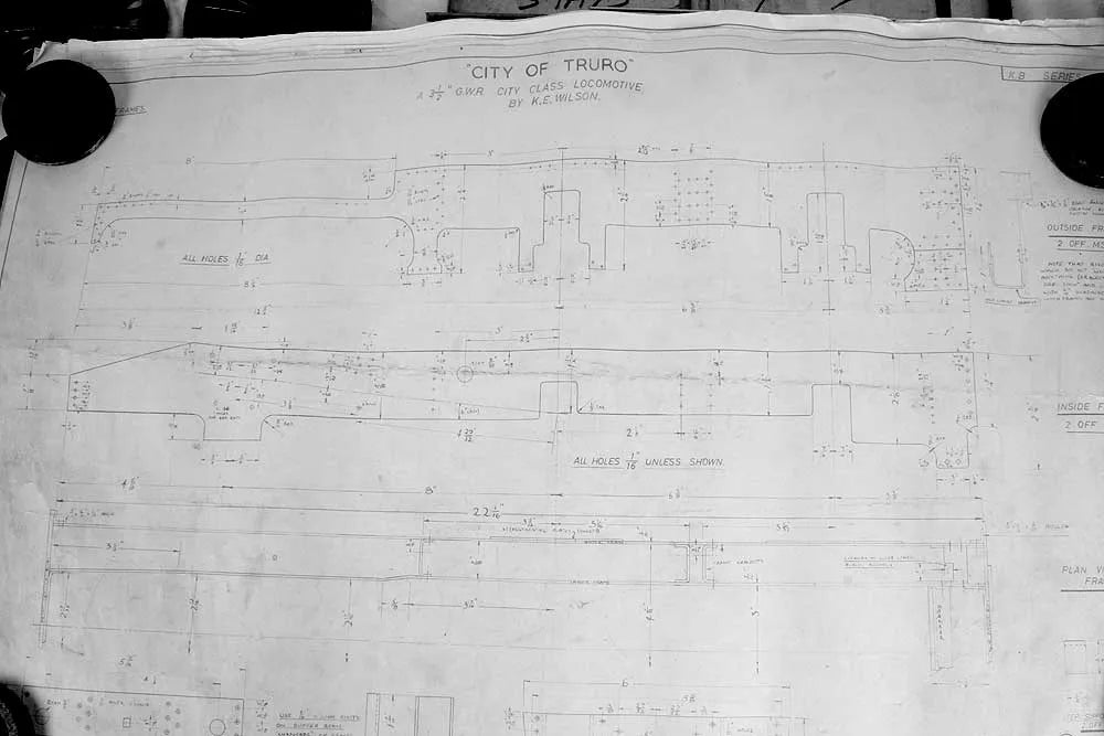 Part-built 3 1/2 inch gauge "City of Truro"