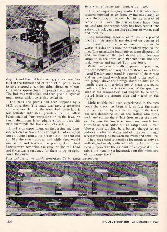 7 1/4 inch gauge "Tich Tom"