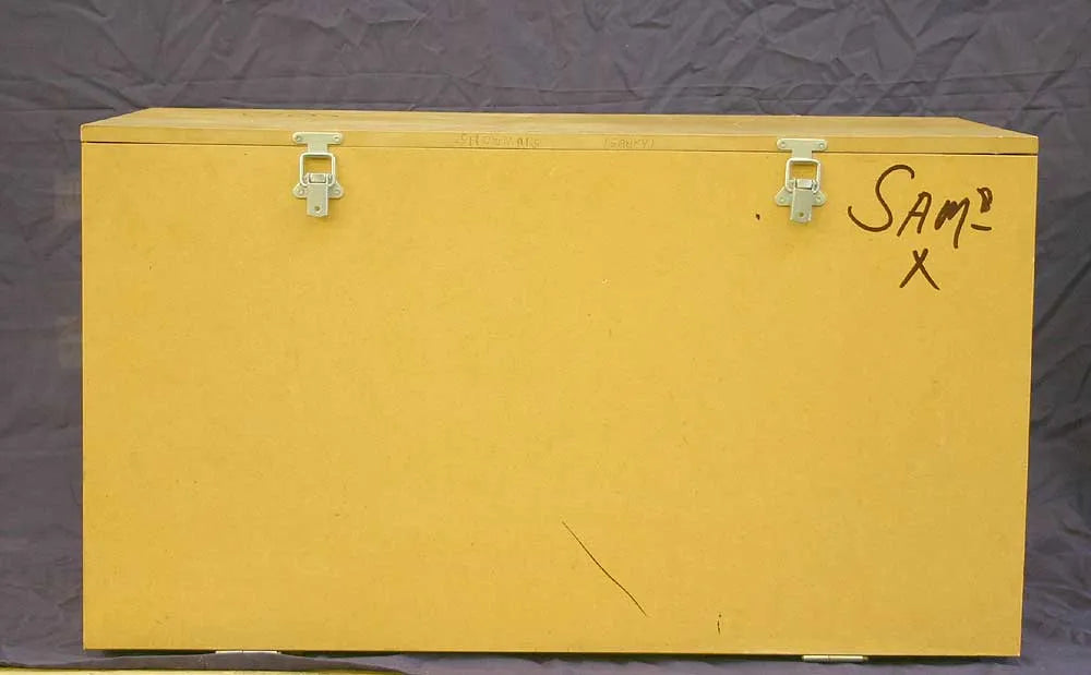 Markie Showmans engine in wooden carrying box