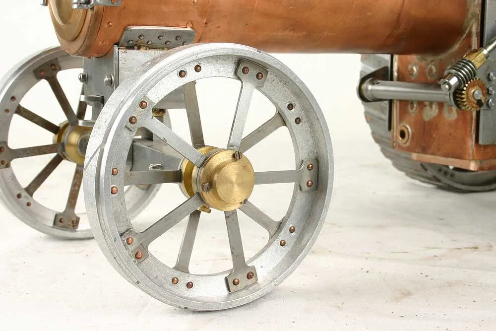Part-built Minnie traction engine