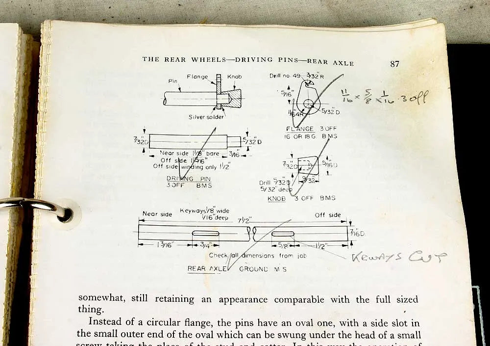 Part-built Minnie traction engine