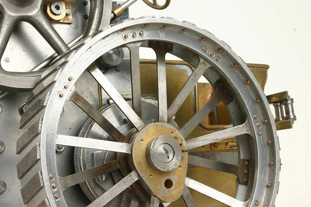 Part-built Minnie traction engine