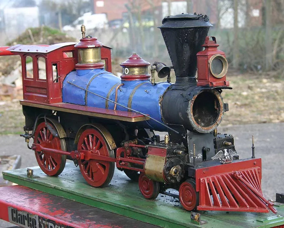 5 inch gauge US 4-4-0 part-dismantled