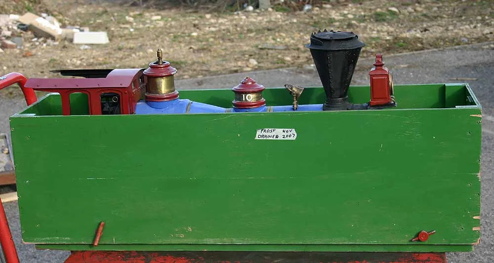 5 inch gauge US 4-4-0 part-dismantled