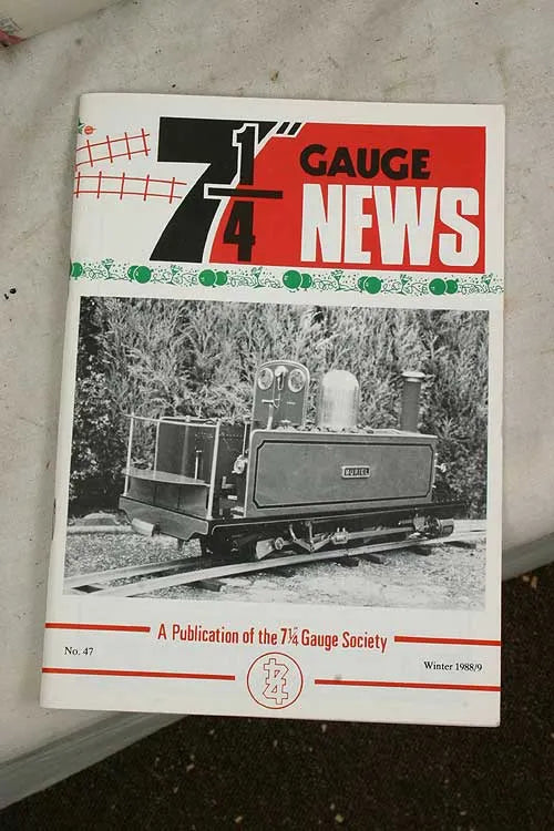 7 1/4 inch gauge Heywood patterns, castings, drawings