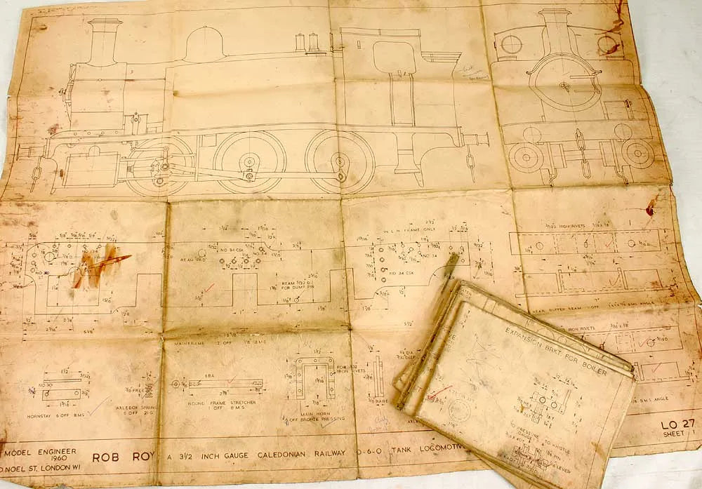 3 1/2 inch gauge "Rob Roy" parts