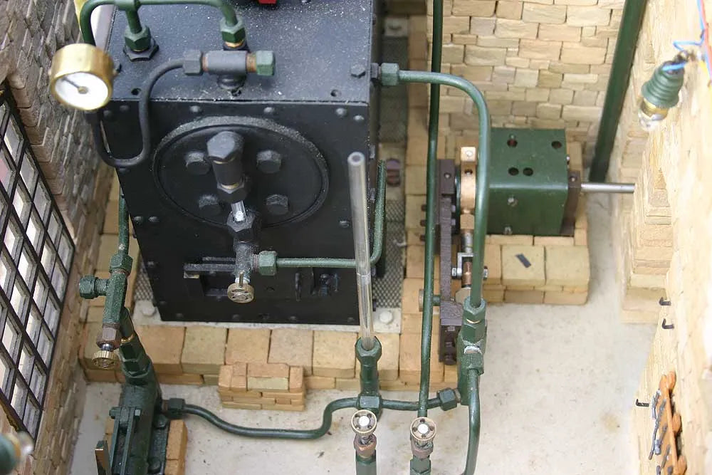 Stone built engine house with Stuart 10V