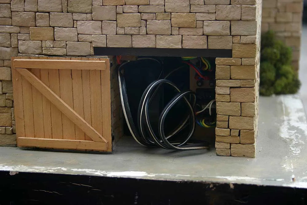 Stone built engine house with Stuart 10V