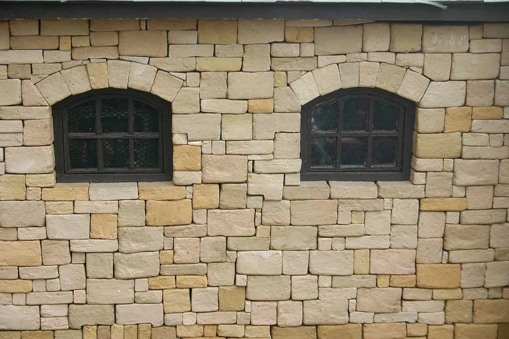 Stone built engine house with Stuart 10V