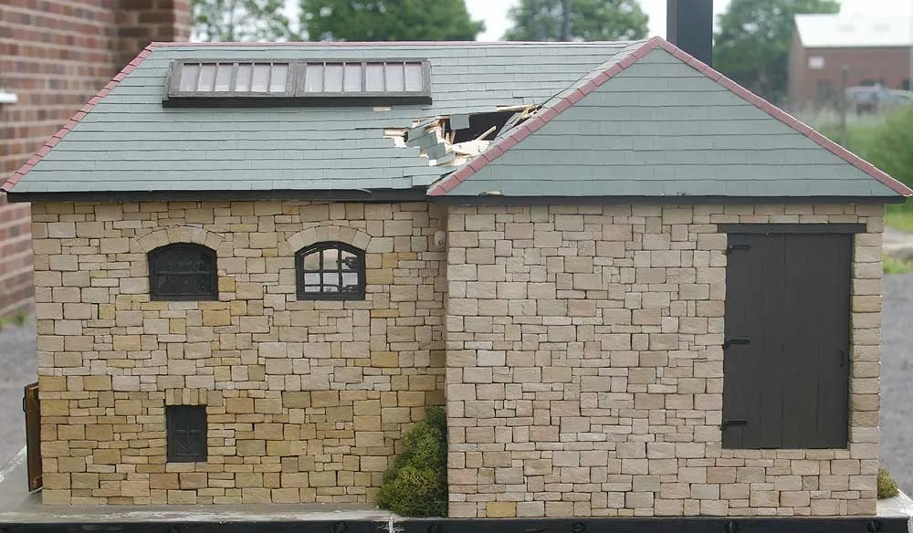 Stone built engine house with Stuart 10V