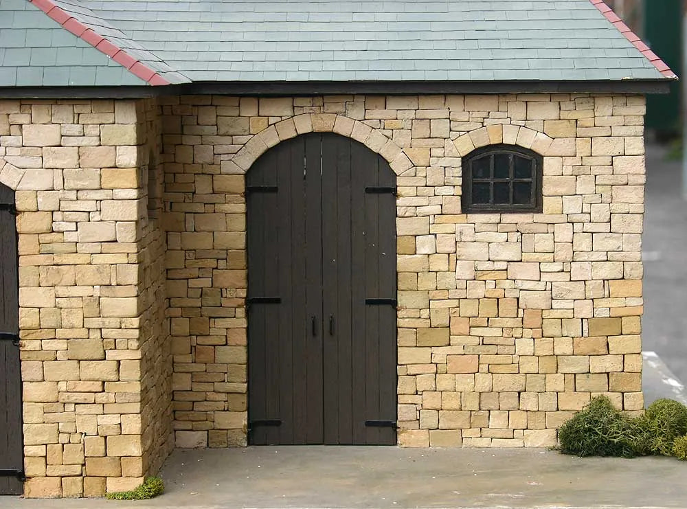 Stone built engine house with Stuart 10V