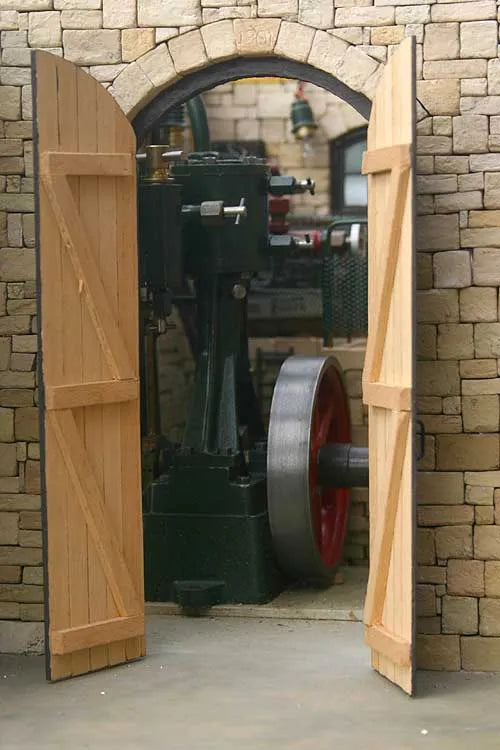 Stone built engine house with Stuart 10V