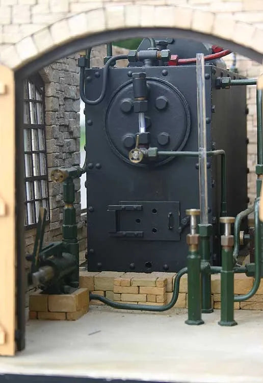 Stone built engine house with Stuart 10V