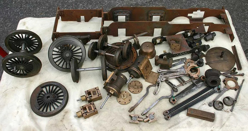 Parts for 3 1/2 inch gauge "Maisie"