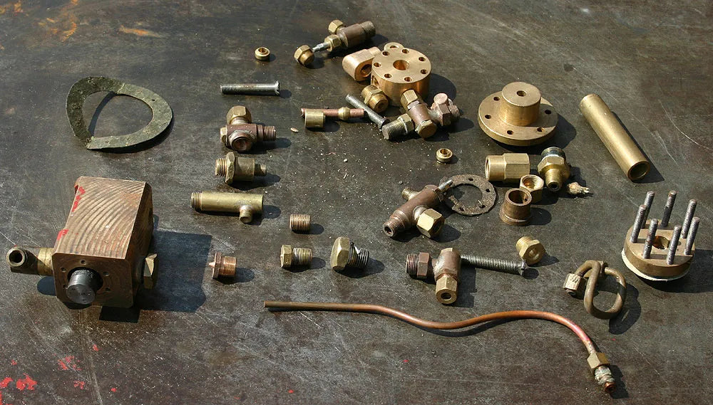 Part-built "Simplex" with boiler
