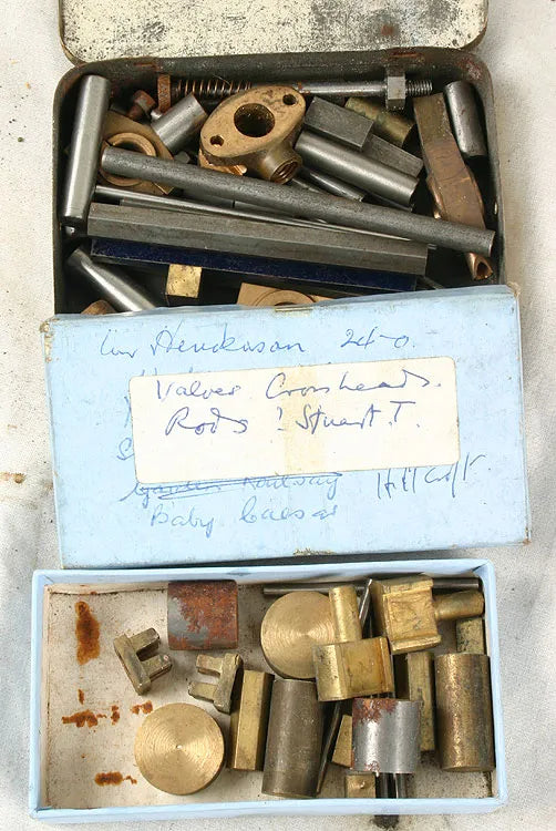 Assorted model boiler fittings, valves