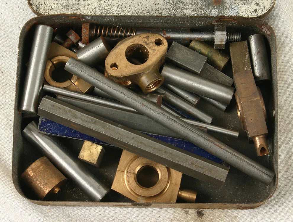 Assorted model boiler fittings, valves