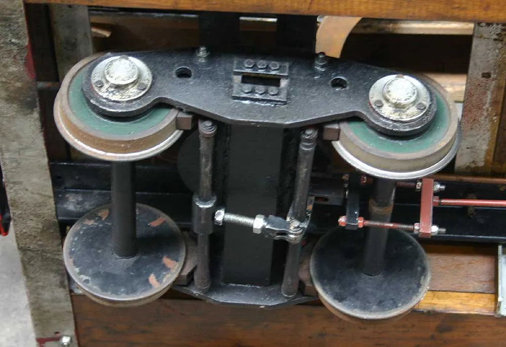 7 1/4 inch gauge braked bogie truck