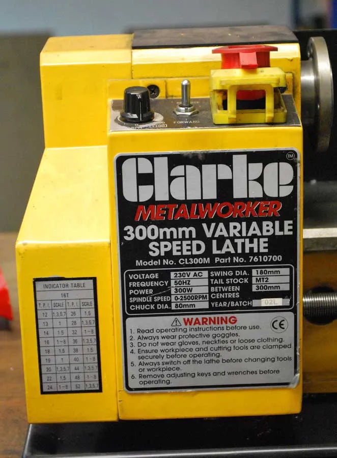 Clarke "Metalworker" lathe