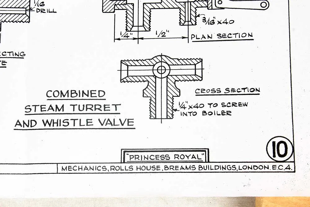 Parts for 2 1/2 inch gauge "Princess Royal"