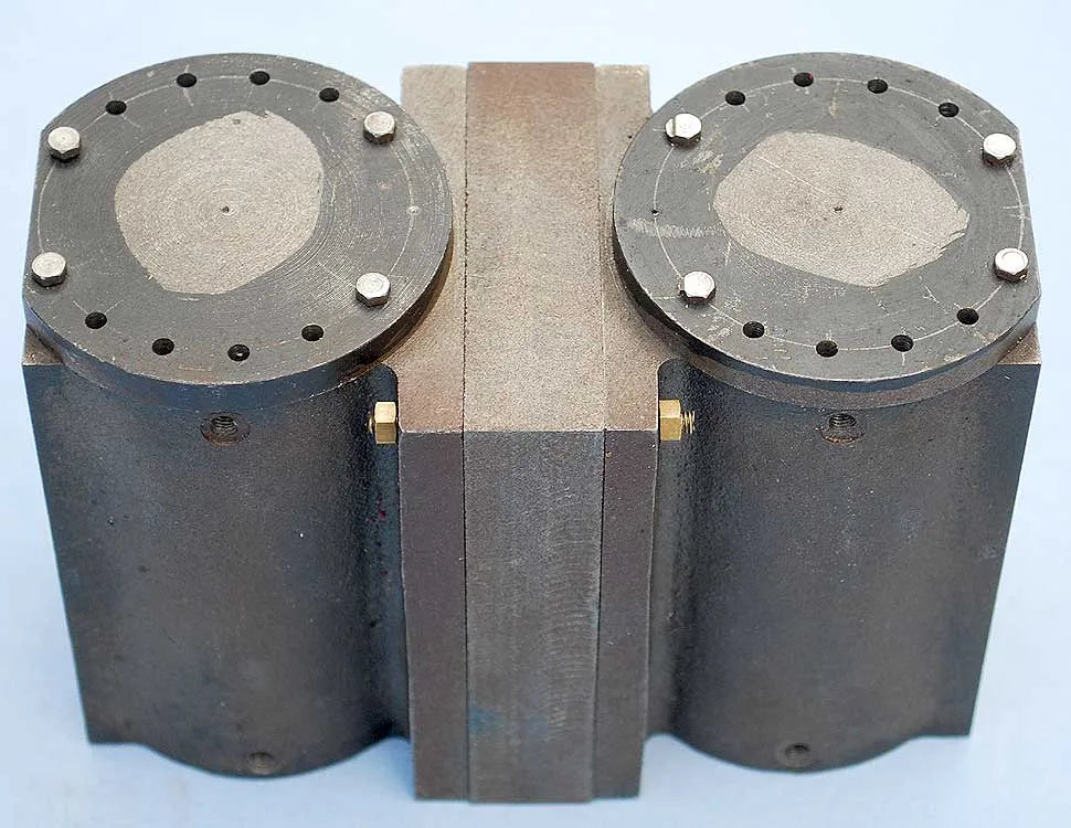 Pair machined 7 1/4 inch gauge inside cylinders