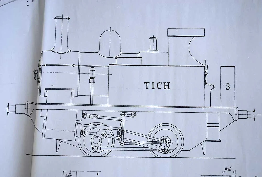 3 1/2 inch gauge part-built "Tich" with professional boiler