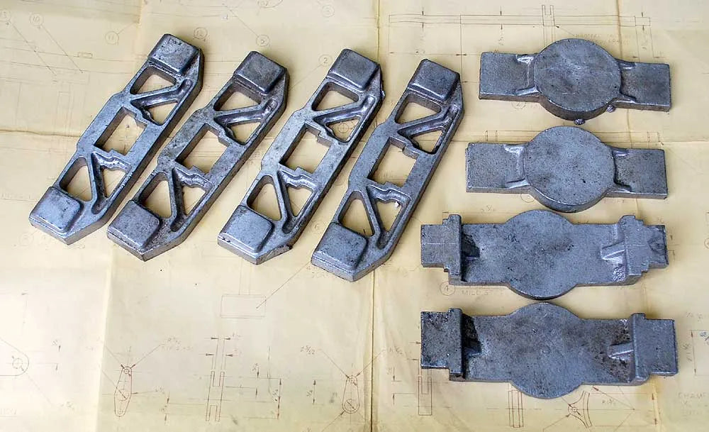 Set 5 inch gauge bogie castings
