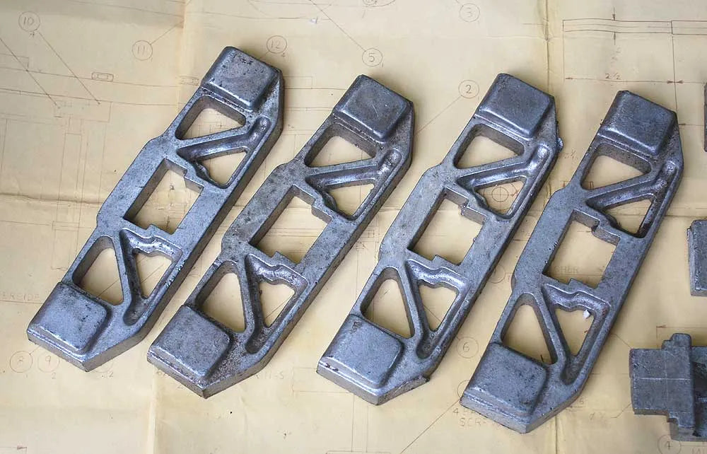 Set 5 inch gauge bogie castings